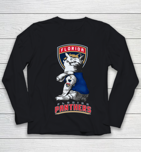 NHL My Cat Loves Florida Panthers Hockey Youth Long Sleeve