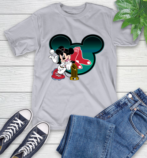 MLB Boston Red Sox The Commissioner's Trophy Mickey Mouse Disney T-Shirt 6