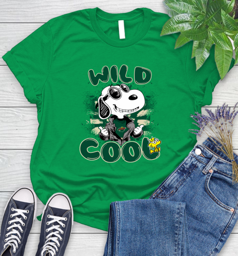 NHL Hockey Minnesota Wild Cool Snoopy Shirt Women's T-Shirt 7