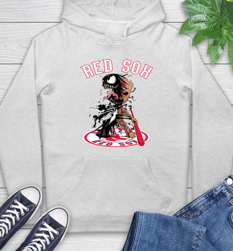 MLB Boston Red Sox Baseball Venom Groot Guardians Of The Galaxy Hoodie