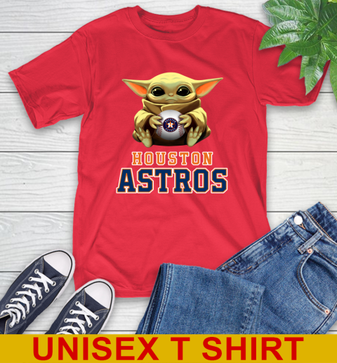 MLB Baseball Houston Astros Star Wars Baby Yoda Shirt 10