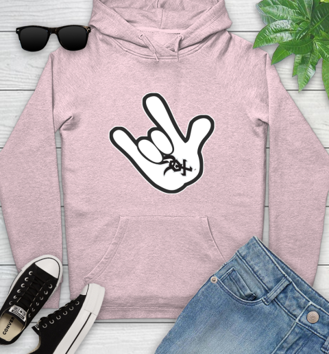 Chicago White Sox MLB Baseball Mickey Rock Hand Disney Youth Hoodie 10