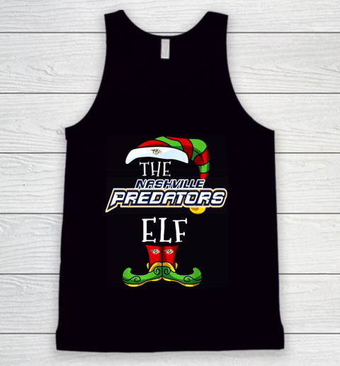 Nashville Predators Christmas ELF Funny NHL Tank Top