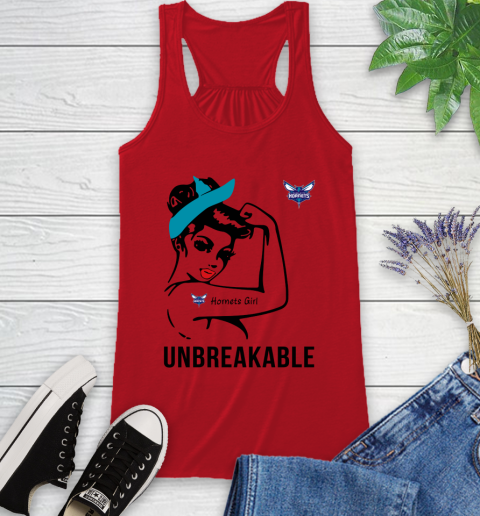 NBA Charlotte Hornets Girl Unbreakable Basketball Sports Racerback Tank 4