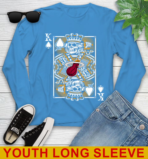 Miami Heat NBA Basketball The King Of Spades Death Cards Shirt Youth Long Sleeve 8