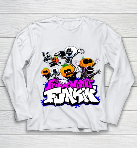 Friday Night Funkin Skid and Pump mode Youth Long Sleeve