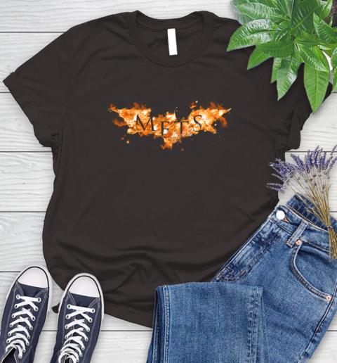 MLB New York Mets Batman Logo DC Baseball Sports Shirt Women's T-Shirt 11