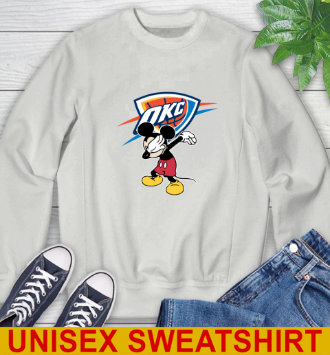 Oklahoma City Thunder NBA Basketball Dabbing Mickey Disney Sports Sweatshirt 5