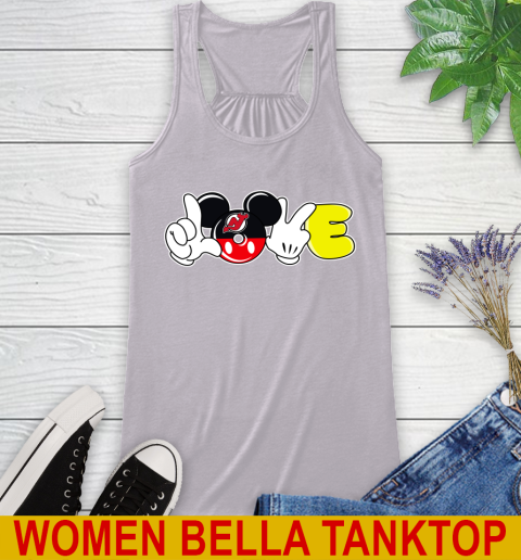 New Jersey Devils NHL Hockey Love Mickey Disney Sports Racerback Tank 5