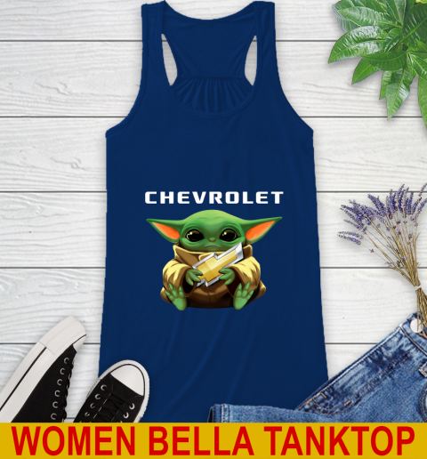 Star Wars Baby Yoda Hugs Chevrolet Car Shirt 43