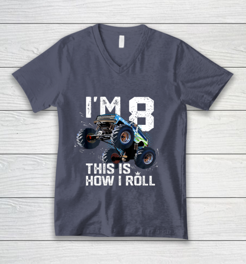 Kids I m 8 This Is How I Roll Monster Truck 8th Birthday Boy Gift