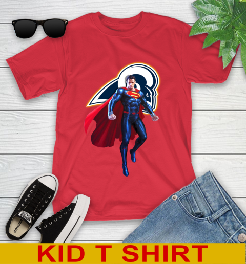 NFL Superman DC Sports Football Los Angeles Rams Youth T-Shirt 10