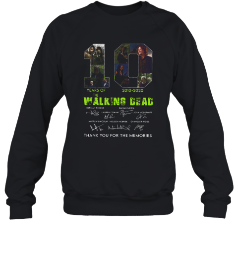 10 Years Of The Walking Dead 2010 2020 Anniversary Sweatshirt