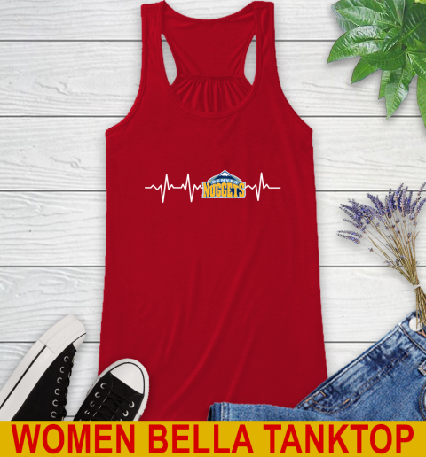 Denver Nuggets NBA Basketball Heart Beat Shirt Racerback Tank 4