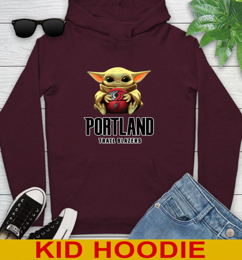 NBA Basketball Portland Trail Blazers Star Wars Baby Yoda Shirt 140