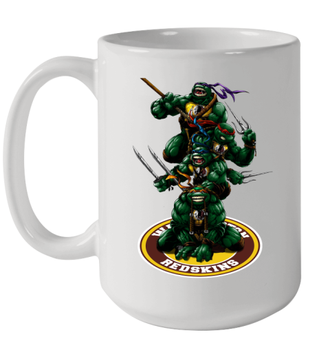 NFL Football Washington Redskins Teenage Mutant Ninja Turtles Shirt Ceramic Mug 15oz