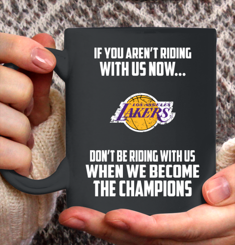 NBA Los Angeles Lakers Basketball We Become The Champions Ceramic Mug 11oz 2
