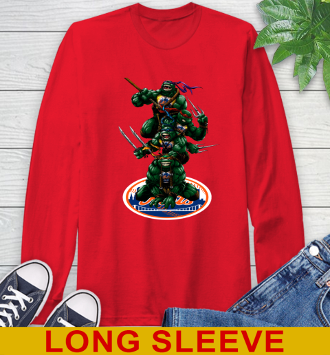 MLB Baseball New York Mets Teenage Mutant Ninja Turtles Shirt Long Sleeve T-Shirt 10