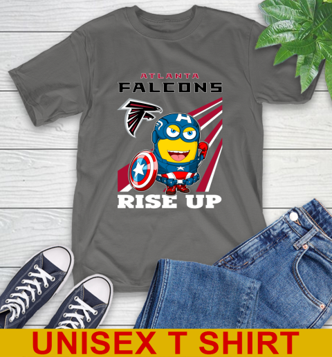 NFL Football Atlanta Falcons Captain America Marvel Avengers Minion Shirt T-Shirt 10