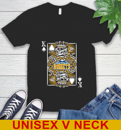 Denver Nuggets NBA Basketball The King Of Spades Death Cards Shirt V-Neck T-Shirt