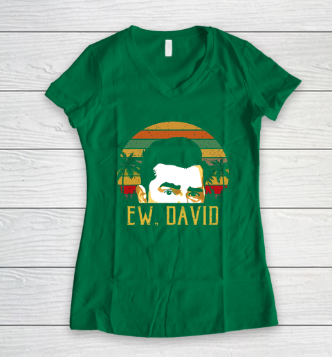 EW DAVID RETRO Women's V-Neck T-Shirt 3