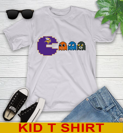 Minnesota Vikings NFL Football Pac Man Champion Youth T-Shirt 5