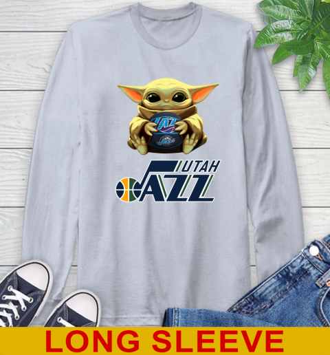 NBA Basketball Utah Jazz Star Wars Baby Yoda Shirt 63