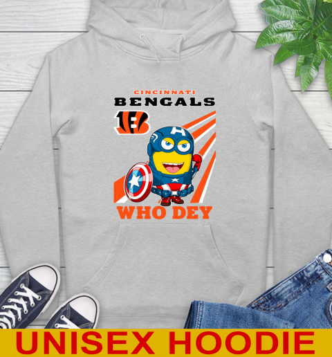 NFL Football Cincinnati Bengals Captain America Marvel Avengers Minion Shirt Hoodie 6