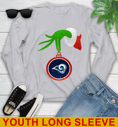 Los Angeles Rams Grinch Merry Christmas NFL Football Youth Long Sleeve 6