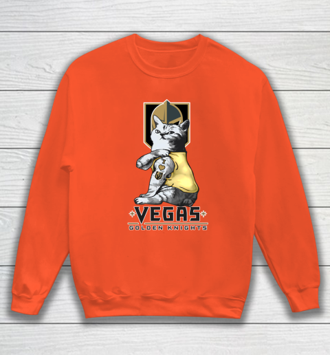 NHL My Cat Loves Vegas Golden Knights Hockey Sweatshirt 3