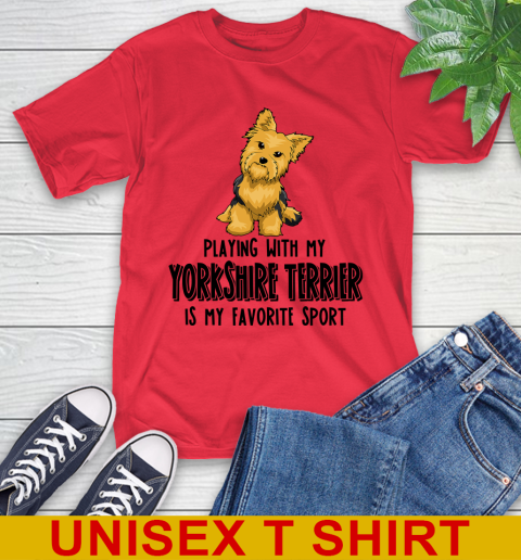 Playing with my yorkshire terrier is my favorite sport 10