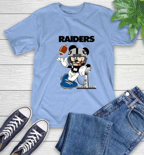 NFL Oakland Raiders Mickey Mouse Disney Super Bowl Football T Shirt T-Shirt 11
