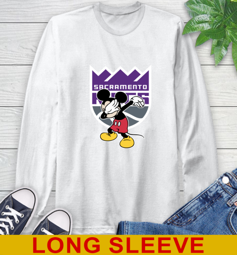 Sacramento Kings NBA Basketball Dabbing Mickey Disney Sports Long Sleeve T-Shirt