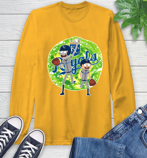 MLB Kansas City Royals Rick And Morty Baseball Sports Long Sleeve T-Shirt 3