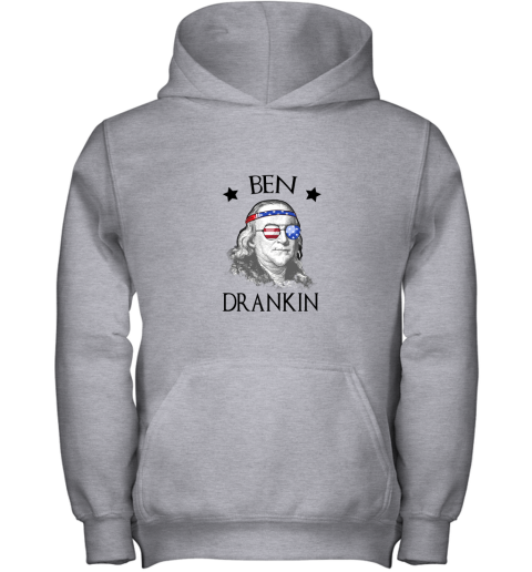 Day 4th Of July Ben Drankin Benjamin Franklin Youth Hoodie