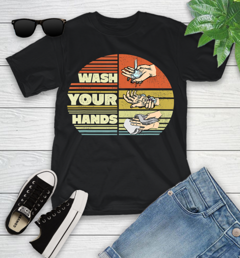 Nurse Shirt Wash Your Hands Retro Distress T Shirt Youth T-Shirt