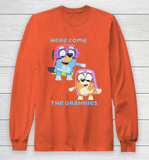 Blueys Shirt Here Come The Grannies Long Sleeve T-Shirt 3
