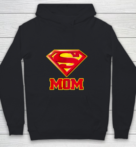 Super Mom Superman Logo Youth Hoodie