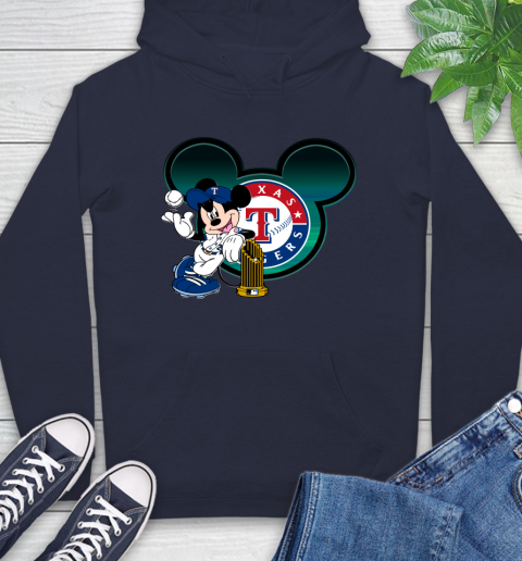 MLB Texas Rangers The Commissioner's Trophy Mickey Mouse Disney Hoodie 4