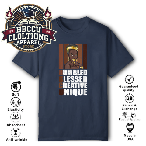 The Humbled Blessed Creative Unique HBCU T-Shirt