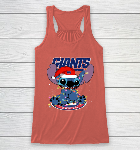 New York Giants NFL Football noel stitch Christmas Racerback Tank 2