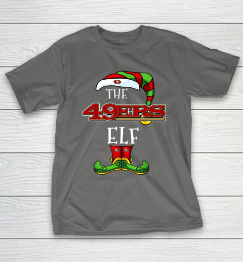 San Francisco 49ers Christmas ELF Funny NFL T-Shirt 8