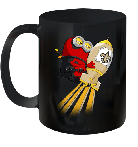 NFL Football New Orleans Saints Deadpool Minion Marvel Shirt Ceramic Mug 11oz