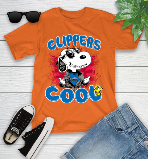 NBA Basketball LA Clippers Cool Snoopy Shirt Youth T-Shirt 8