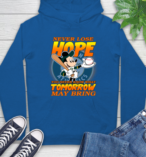 Oakland Athletics MLB Baseball Mickey Disney Never Lose Hope Hoodie 9