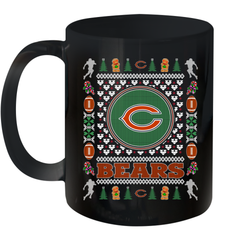 Chicago Bears Merry Christmas NFL Football Loyal Fan Ceramic Mug 11oz