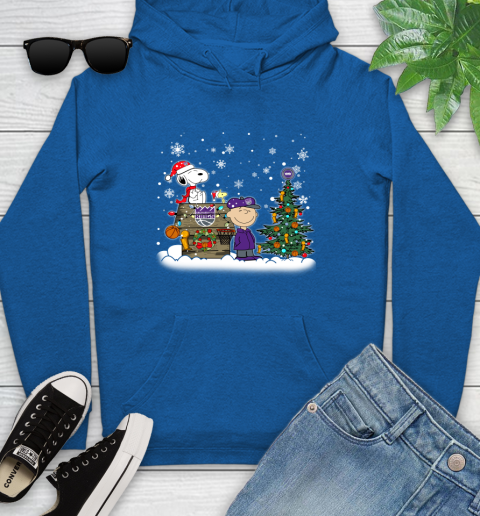 Sacramento Kings NBA Basketball Christmas The Peanuts Movie Snoopy Championship Youth Hoodie 11