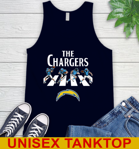 NFL Football Los Angeles Chargers The Beatles Rock Band Shirt Tank Top 2