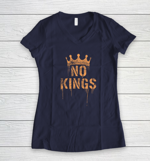 No Kings Women's V-Neck T-Shirt 7