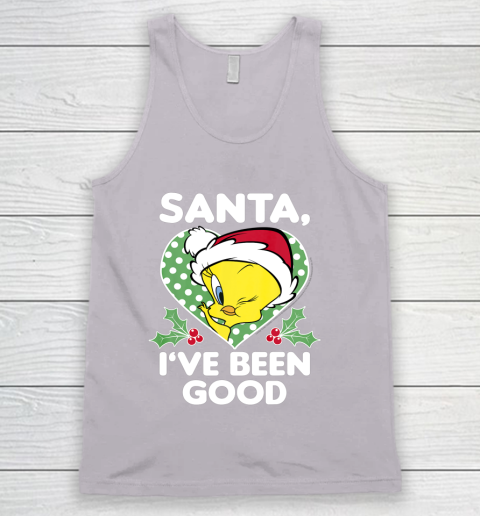 Looney Tunes Christmas Tweety Bird Santa I ve Been Good Tank Top 3
